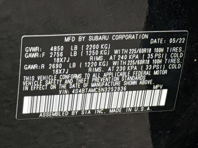 Used 2022 Black Subaru Limited image 30