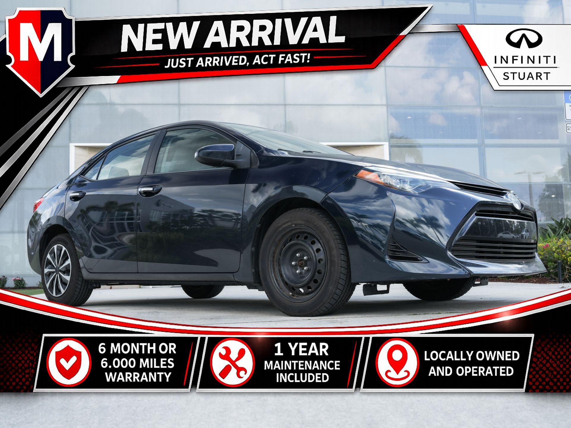 Used 2019 Blue Toyota LE image 1