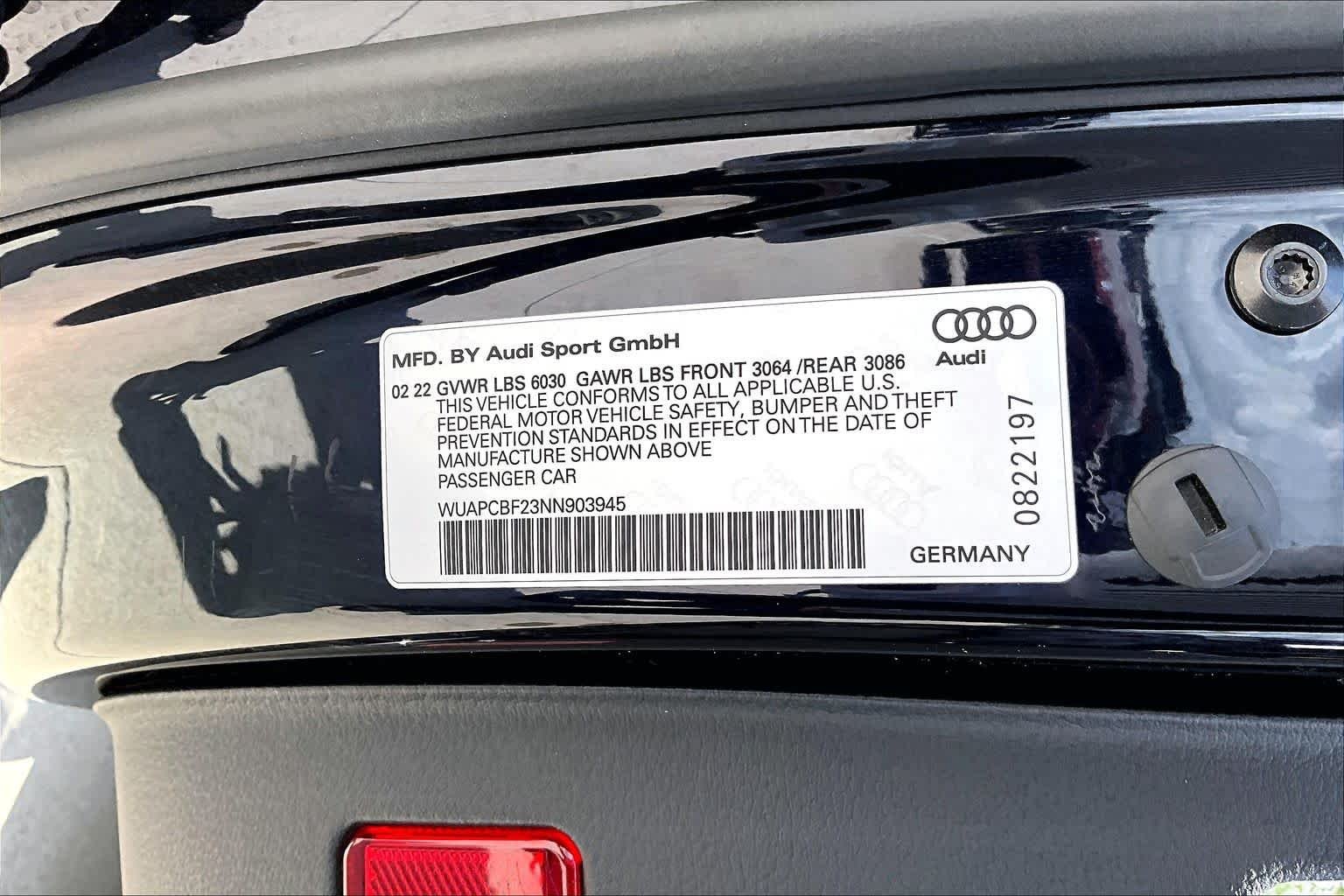 Used 2022 Sebring Black Crystal Effect Audi  image 34