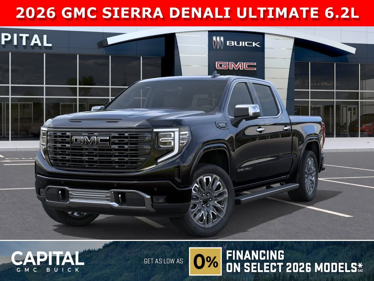 New 2026 ONYX BLACK GMC Denali Ultimate image 1