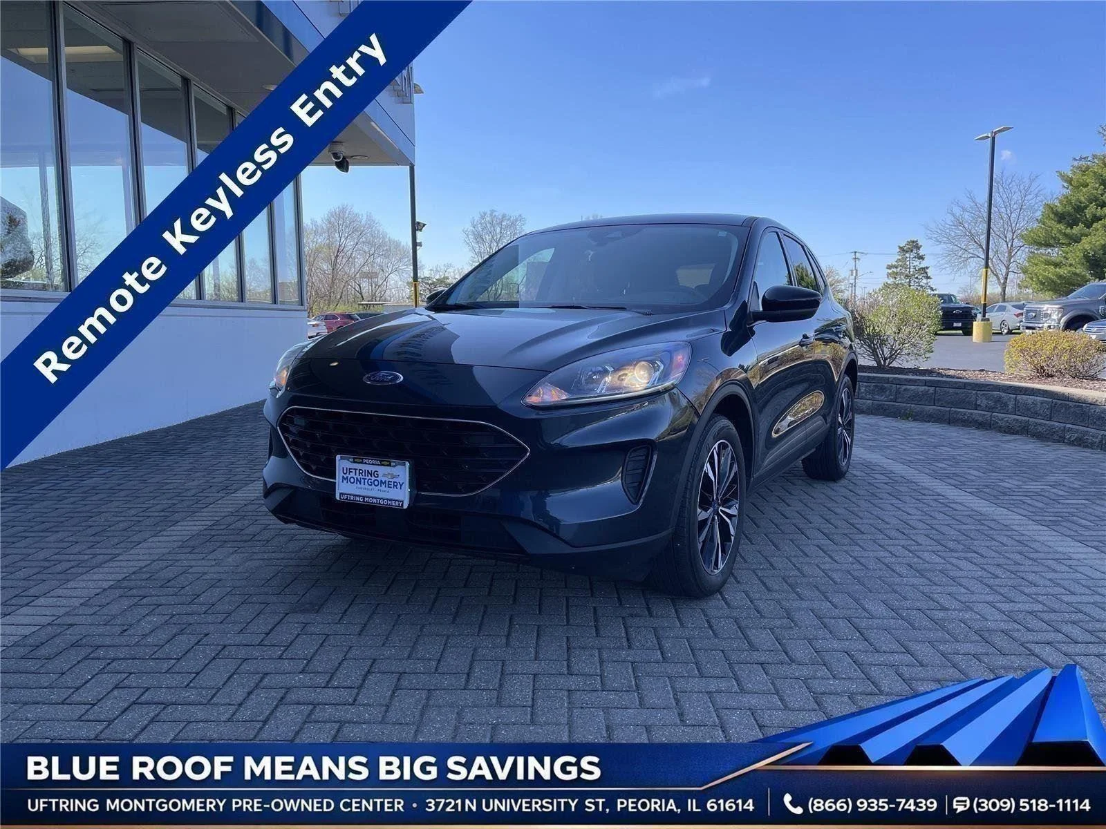 Used 2022 Blue Ford SE image 1