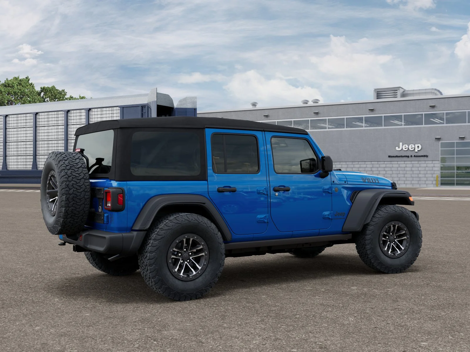 New 2026 Hydro Blue Pearl-Coat Exterior Paint Jeep Willys image 4