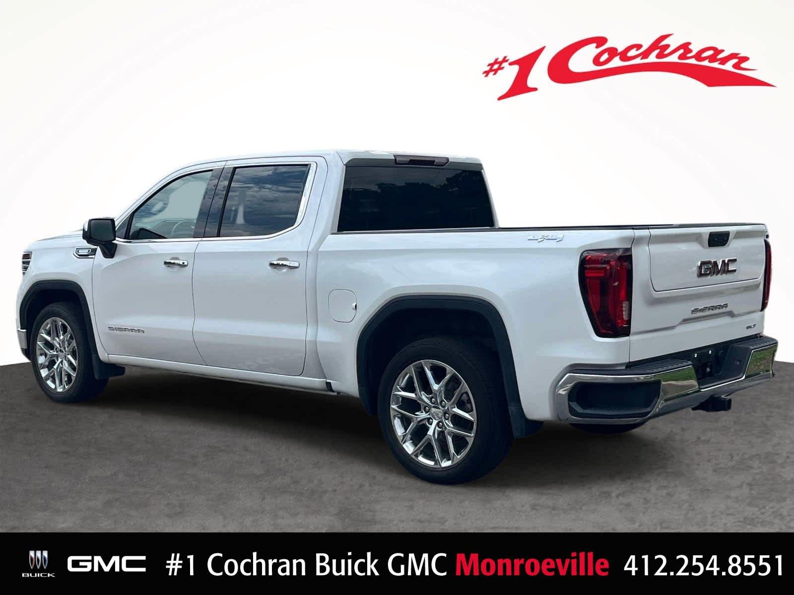 Used 2023 White Frost Tricoat GMC SLT image 14