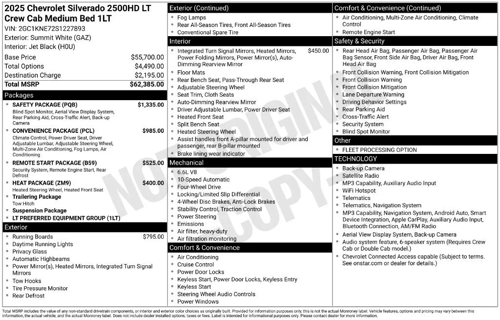 Used 2025 Summit White Chevrolet LT image 22