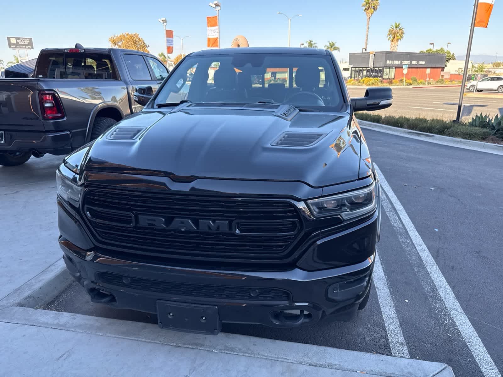 Used 2021 Diamond Black Crystal Pearlcoat Ram Limited image 2