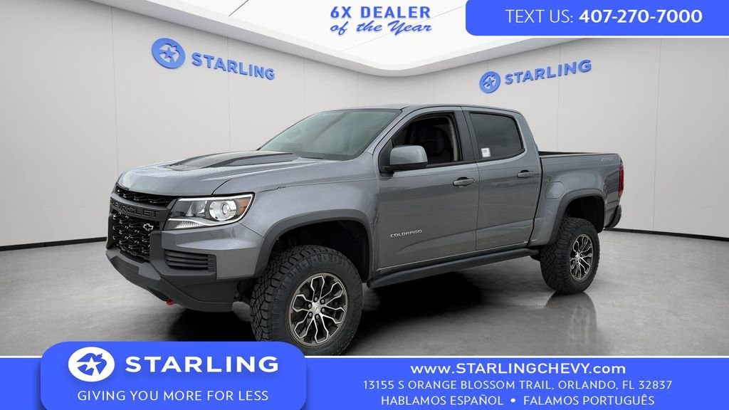 Certified Used 2022 Satin Steel Metallic Chevrolet ZR2 image 1