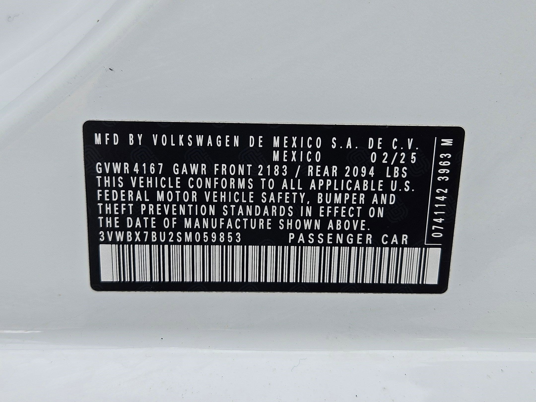 Certified Used 2025 Pure White Volkswagen 1.5T Sport image 30