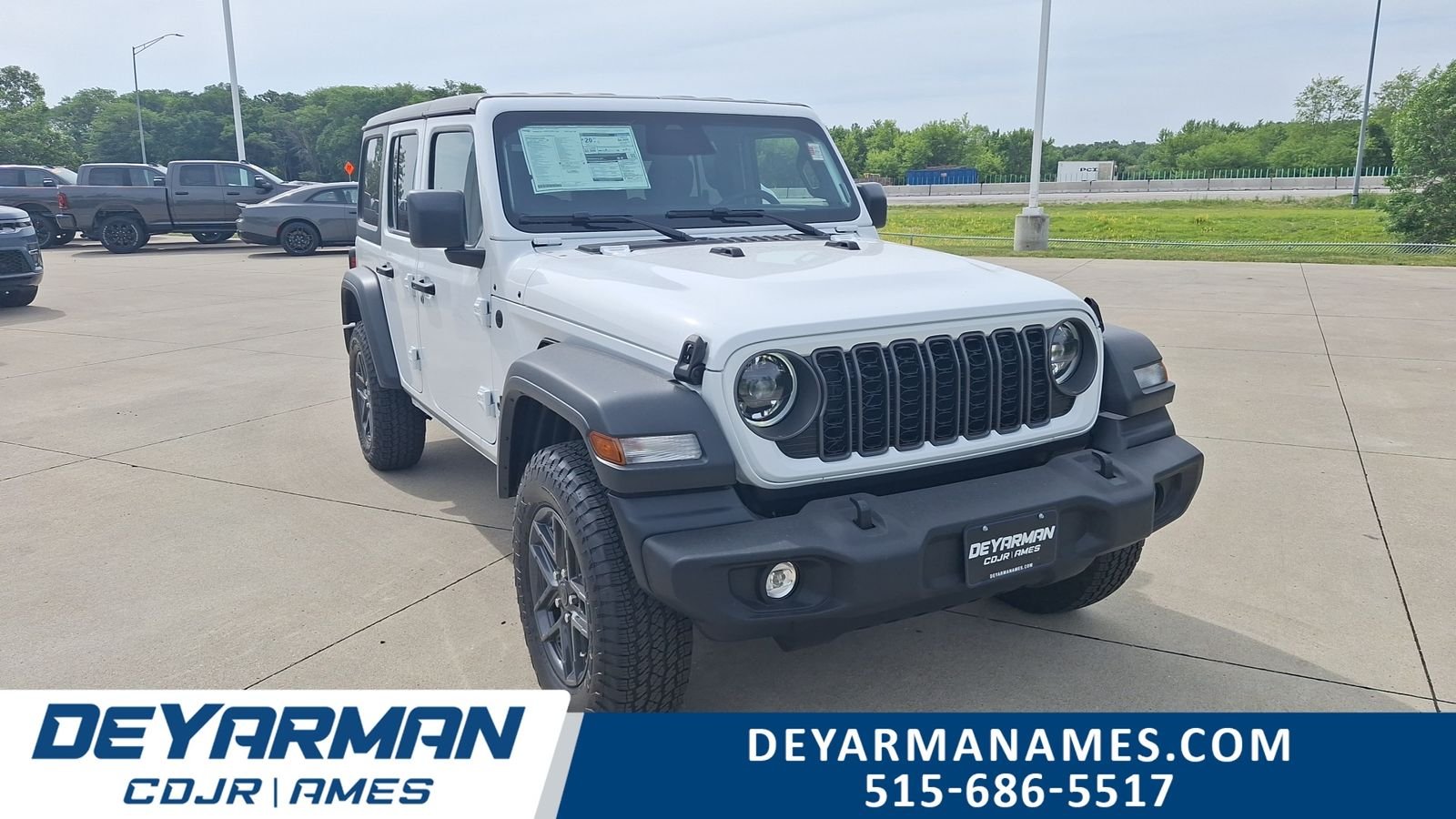 New 2026 Bright White Clear-Coat Exterior Paint Jeep Sport S image 1