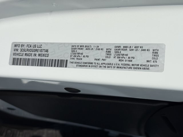 Used 2024 Bright White Clearcoat Ram Tradesman image 27