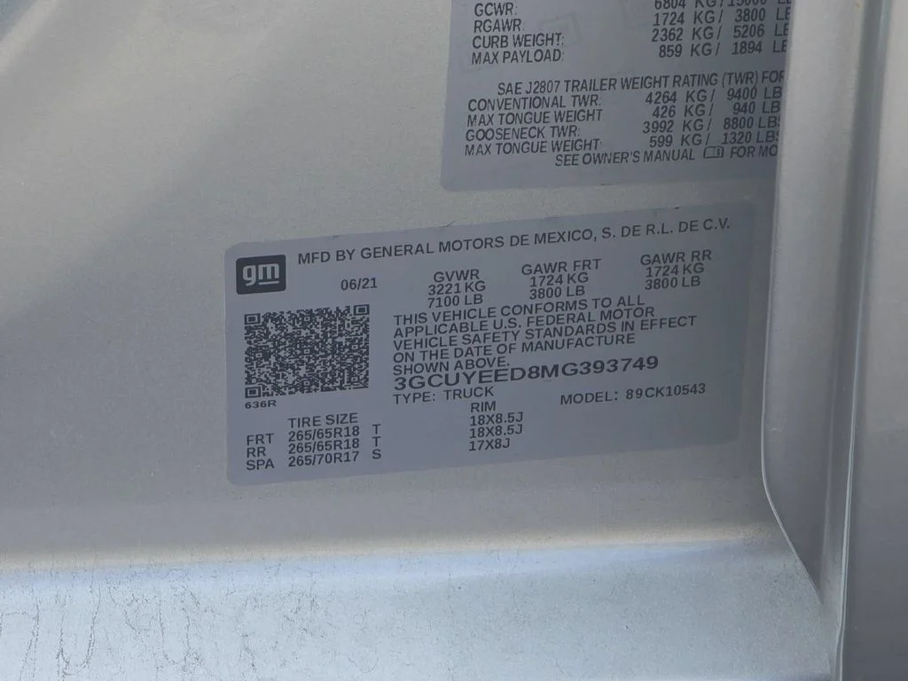 Certified Used 2021 Silver Chevrolet RST image 15
