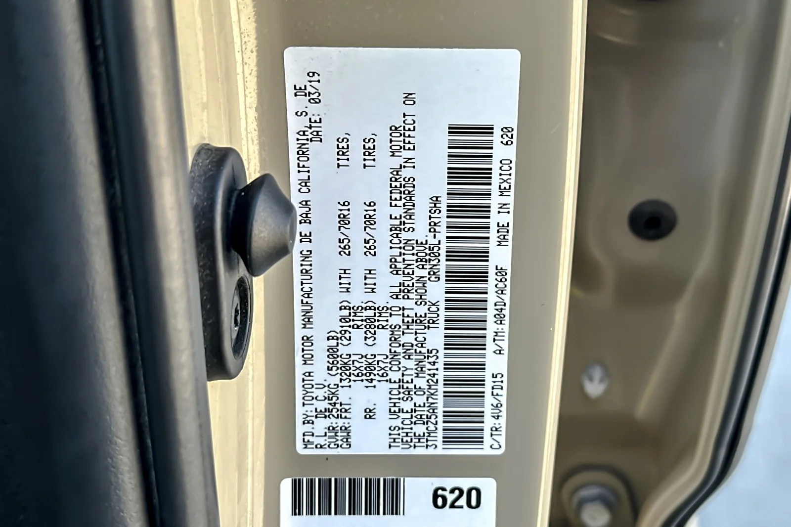 Certified Used 2019 Quicksand Toyota TRD Off Road image 26
