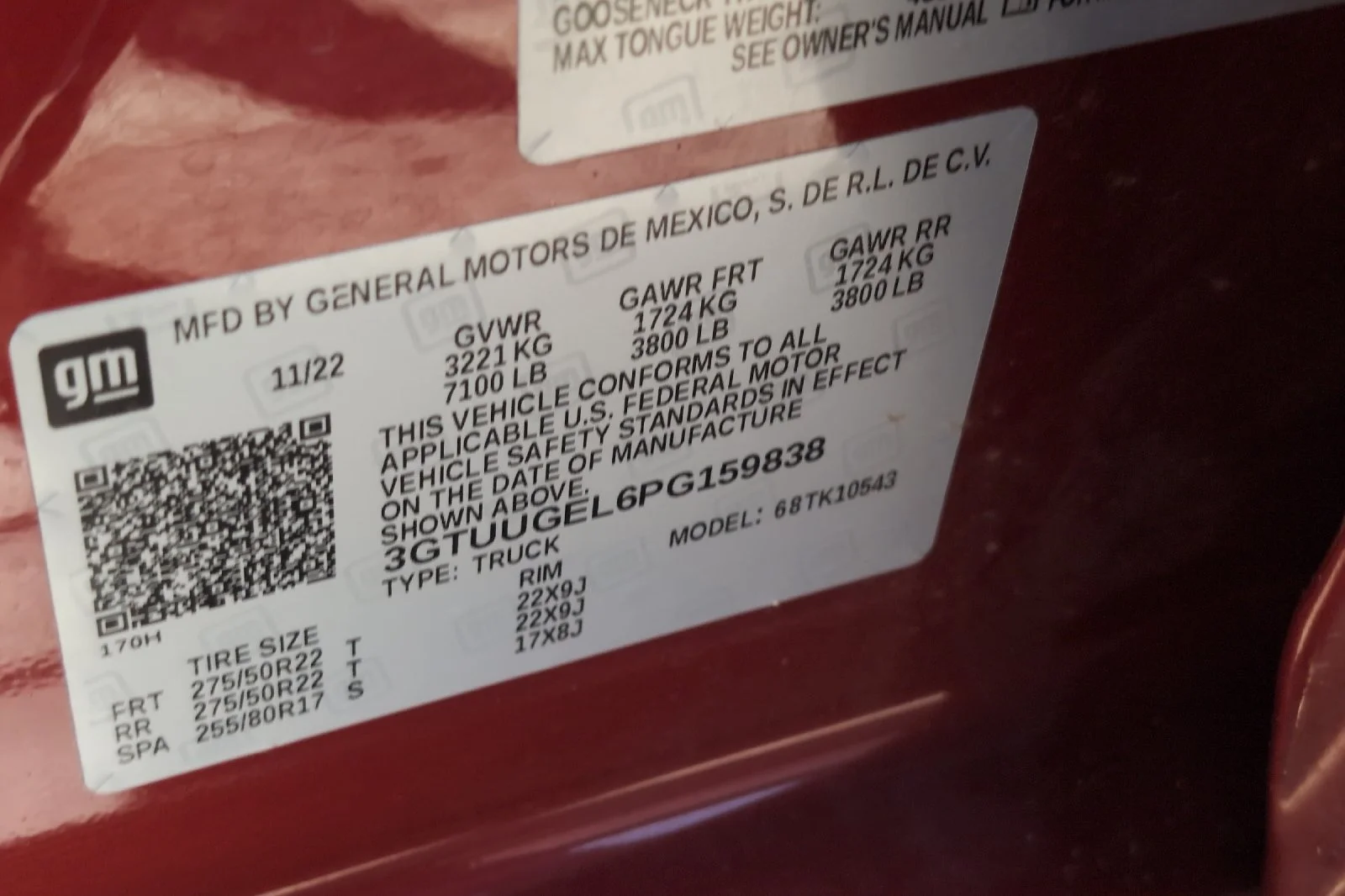 Used 2023 VOLCANIC RED TINTCOAT GMC Denali image 30