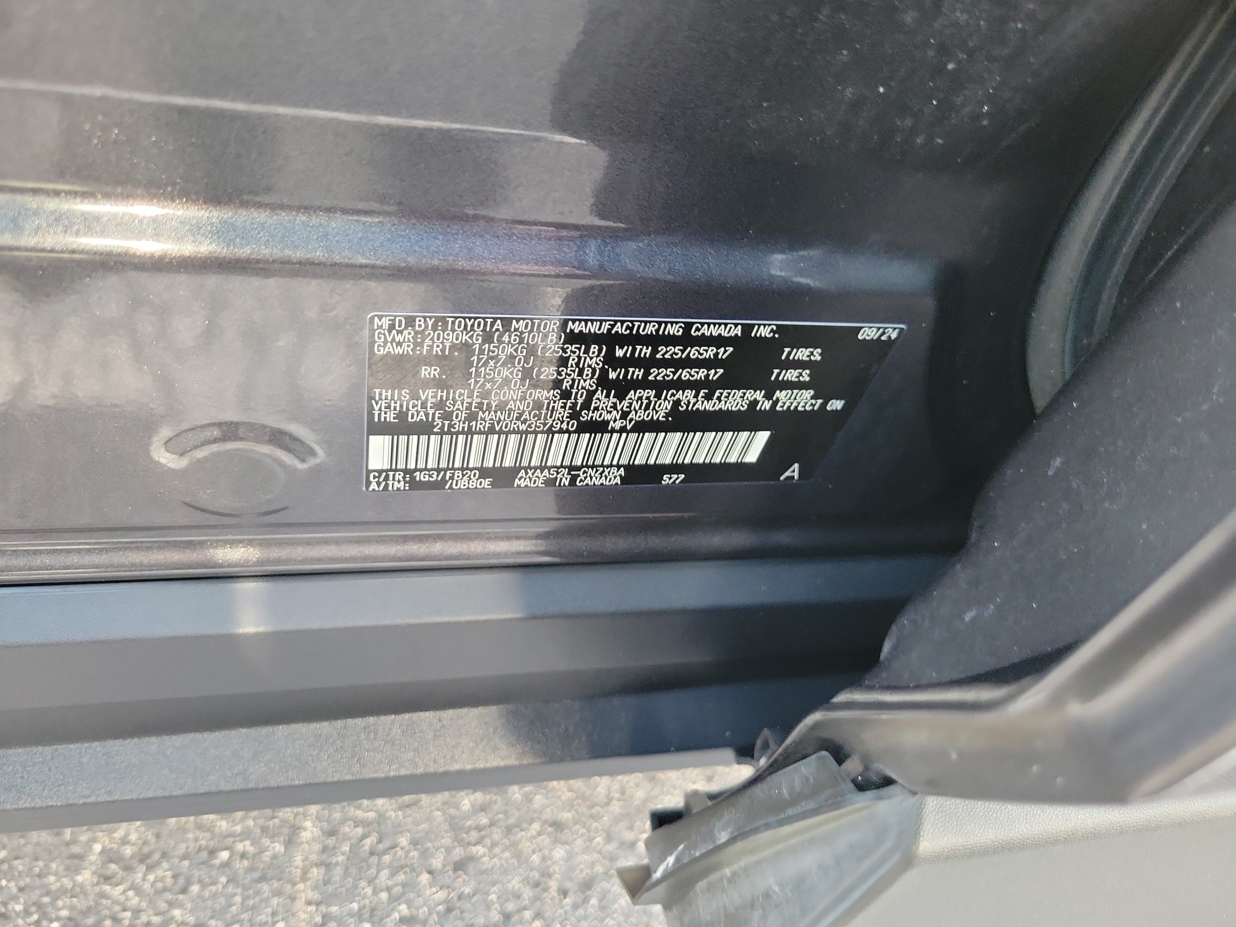 Used 2024 Magnetic Gray Metallic Toyota LE image 28