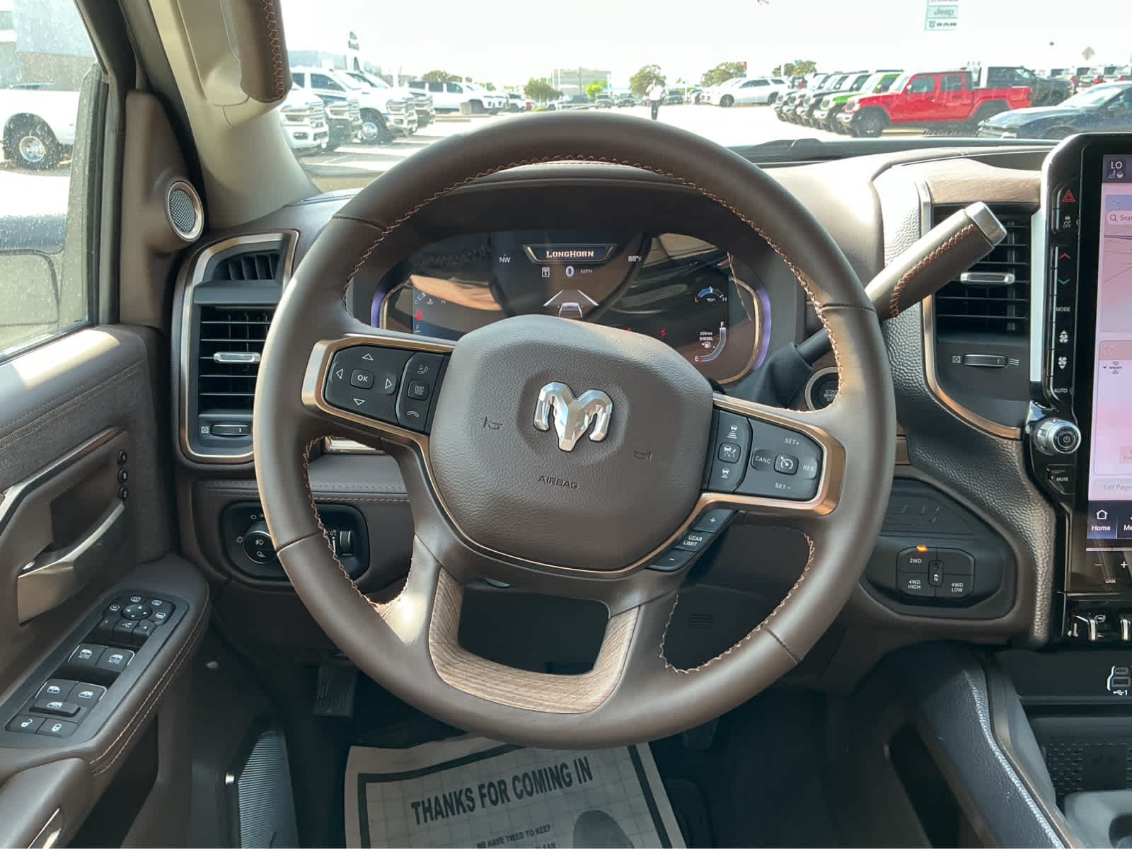 New 2026 Bright White Clear-Coat Exterior Paint RAM Longhorn image 27