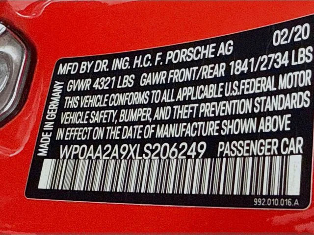 Used 2020 Red Porsche Carrera image 32