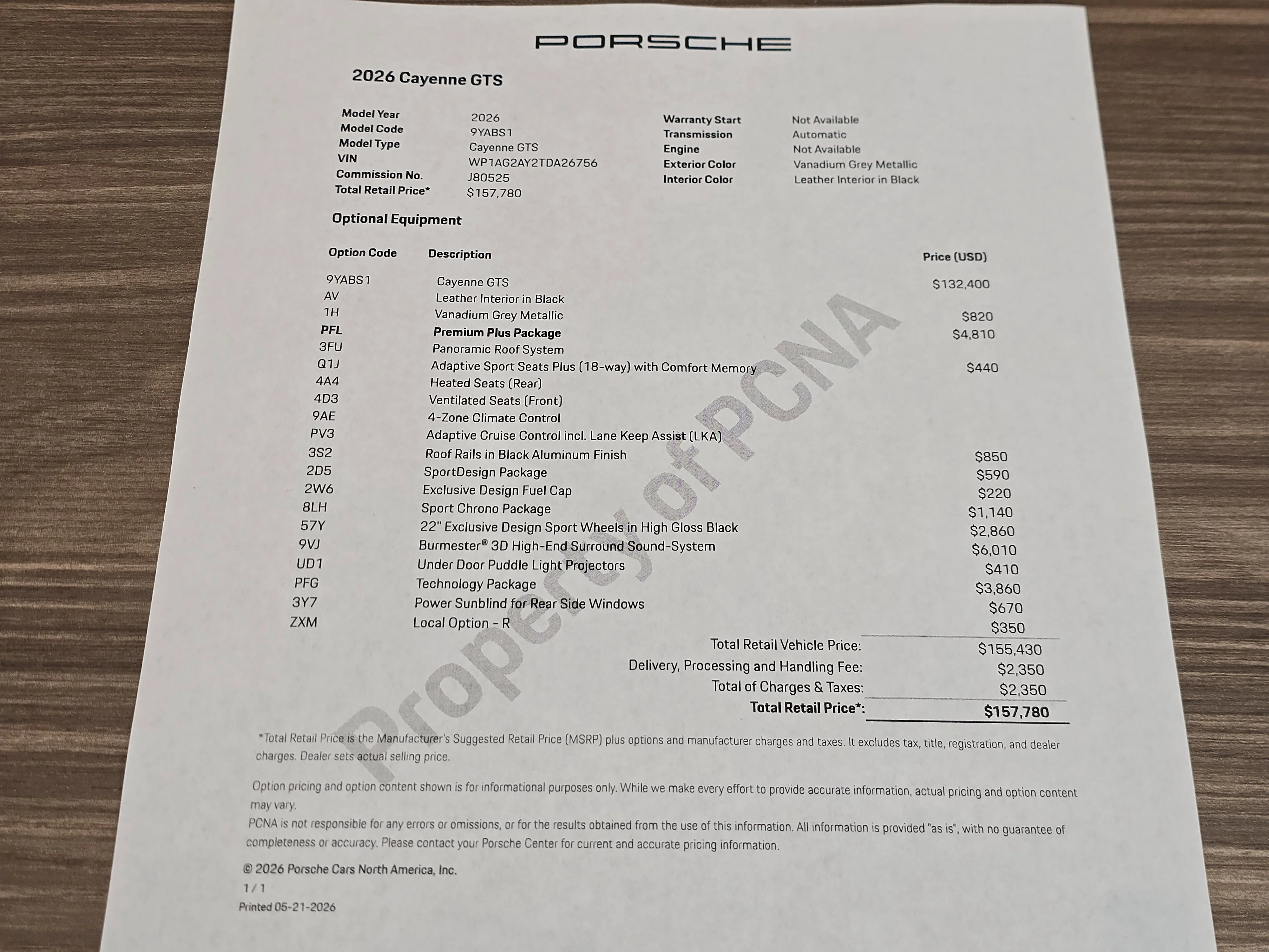 New 2026 Vanadium Grey Metallic Porsche GTS image 30