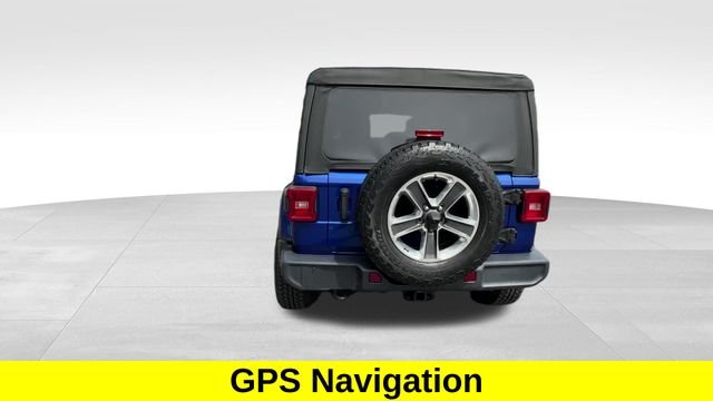 Used 2020 Blue Jeep Unlimited Sahara image 5