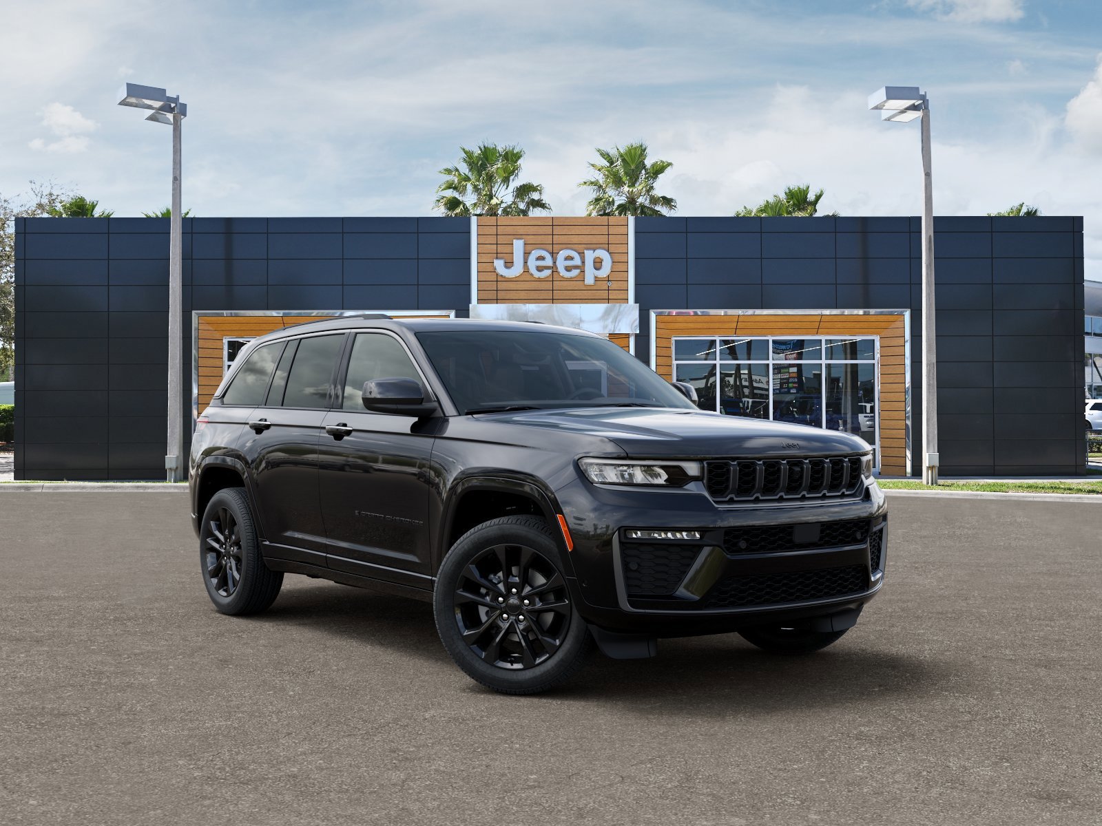 New 2026 Diamond Black Crystal Pearlcoat Jeep Limited Reserve image 5