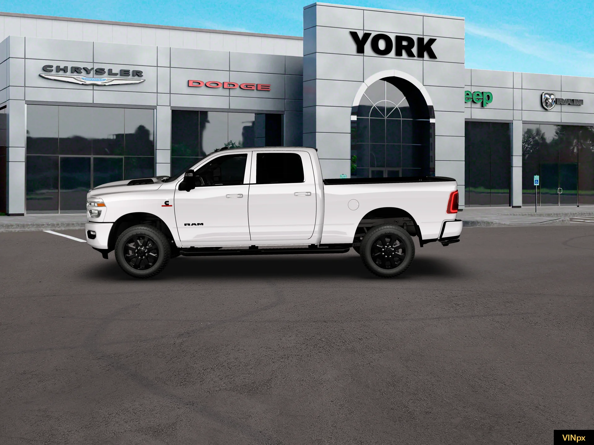 New 2026 Bright White Clear-Coat Exterior Paint RAM LARAMIE image 15