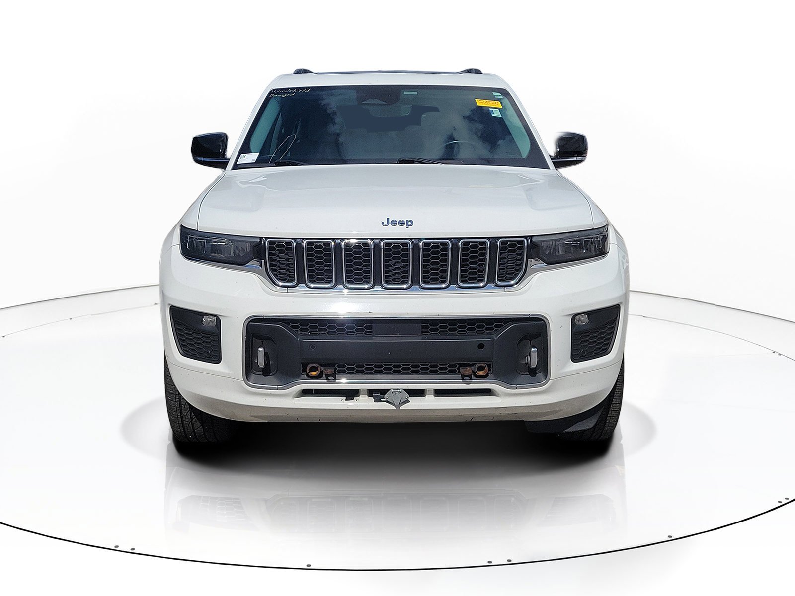 Used 2021 Bright White Clearcoat Jeep Overland image 1