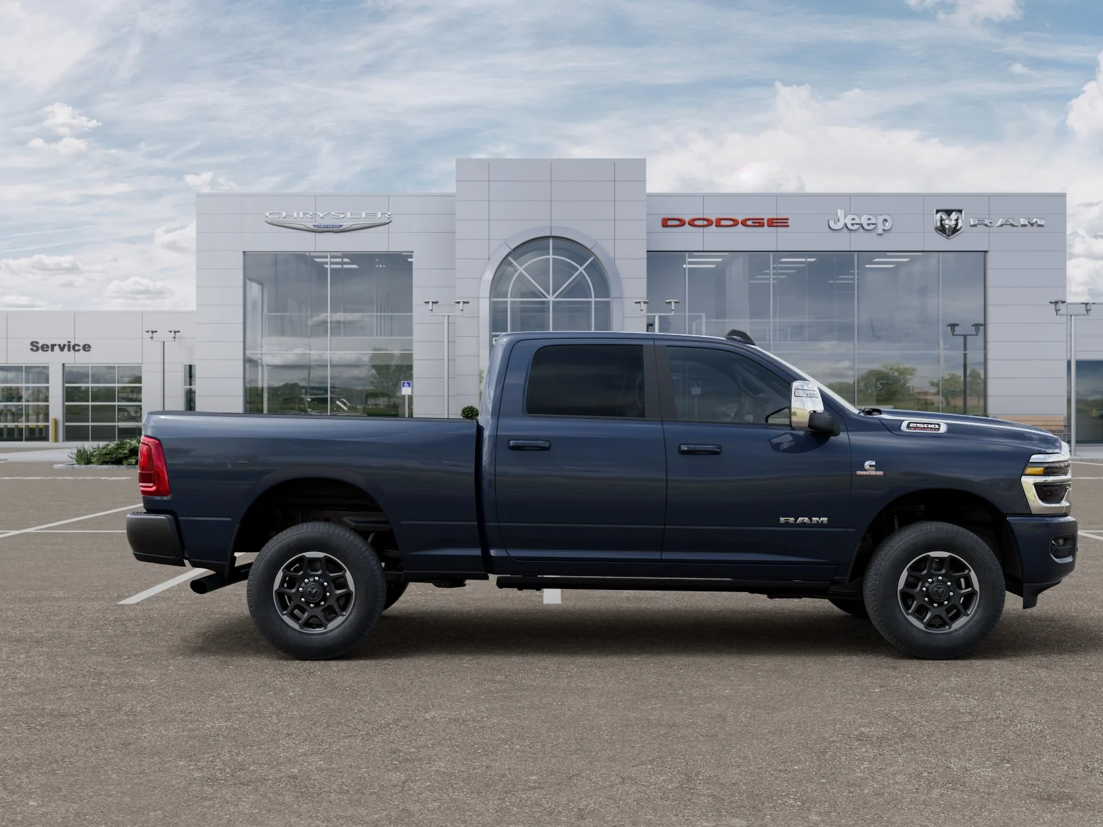 New 2026 Forged Blue Metallic Exterior Paint RAM Laramie image 48