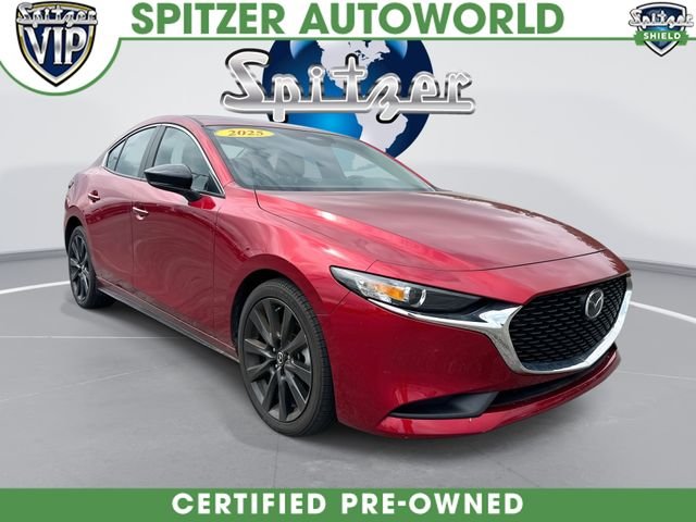 Red 2025 Mazda MAZDA3 Sedan Front-Wheel Drive 6-Speed Automatic