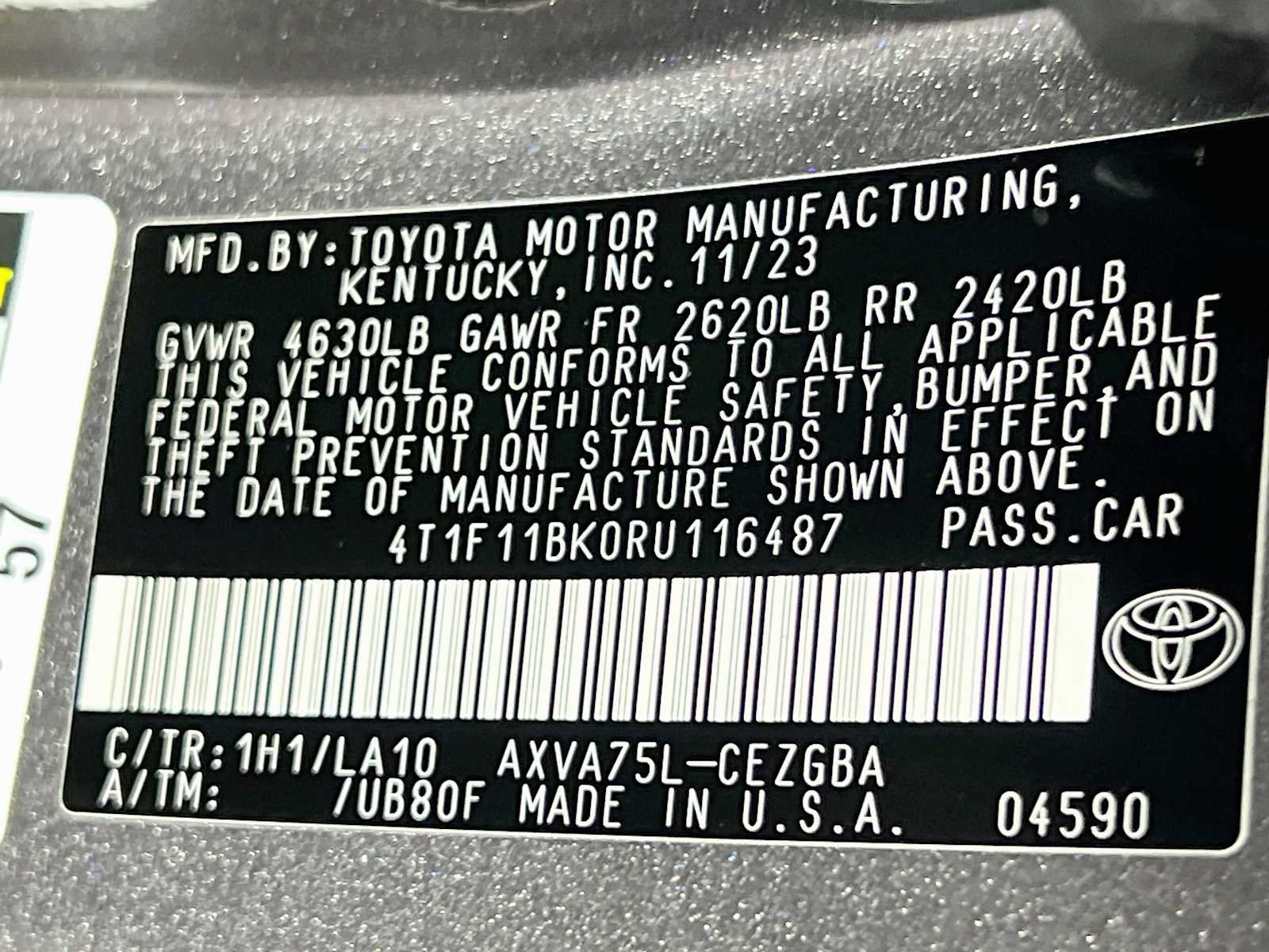 Used 2024 Predawn Gray Mica Toyota XLE image 32