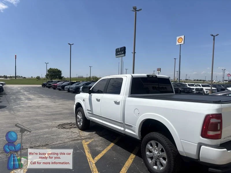 Used 2020 Bright White Clearcoat Ram Limited image 3