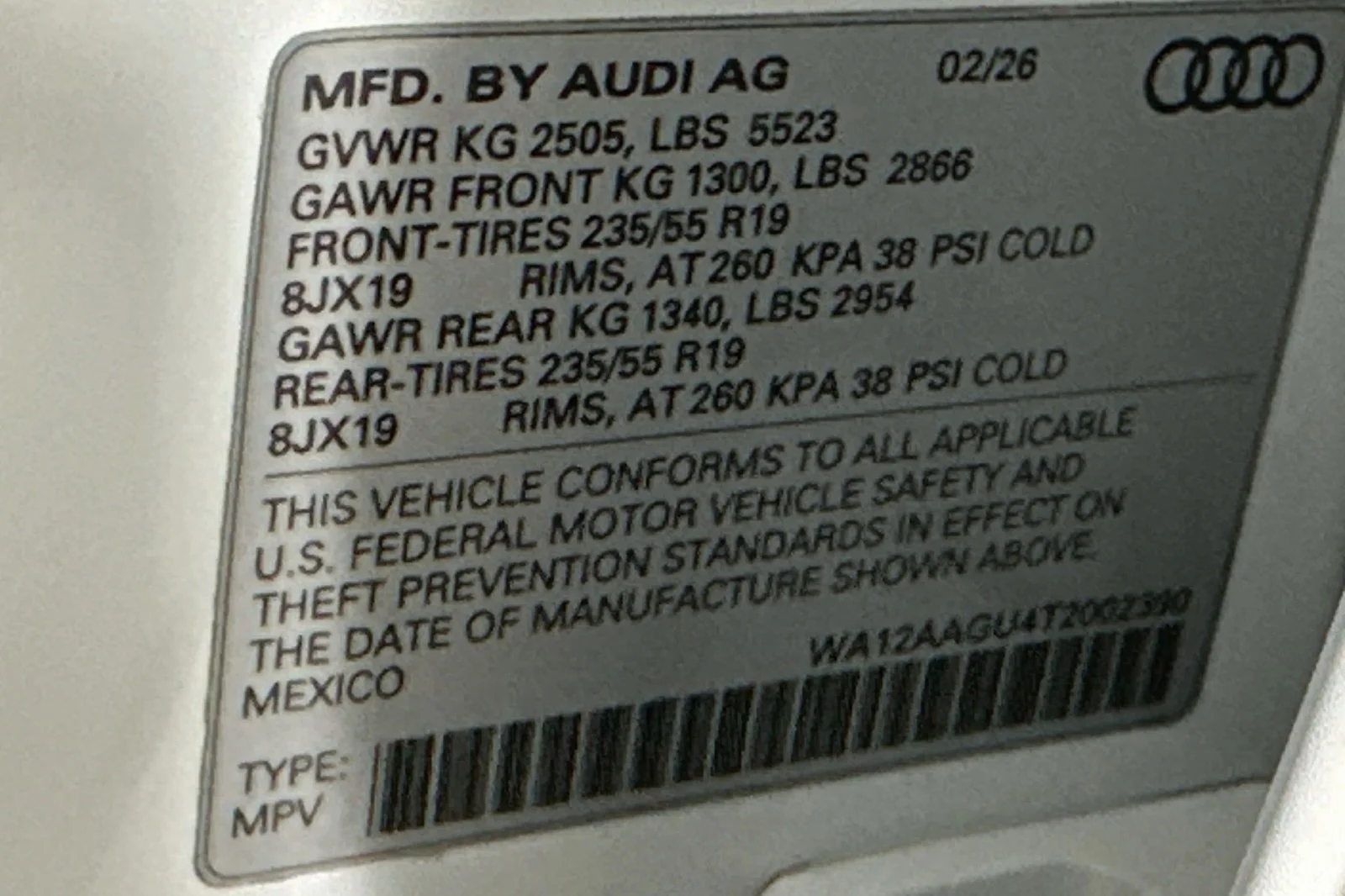 Used 2026 Glacier White Metallic Audi Premium Plus image 24
