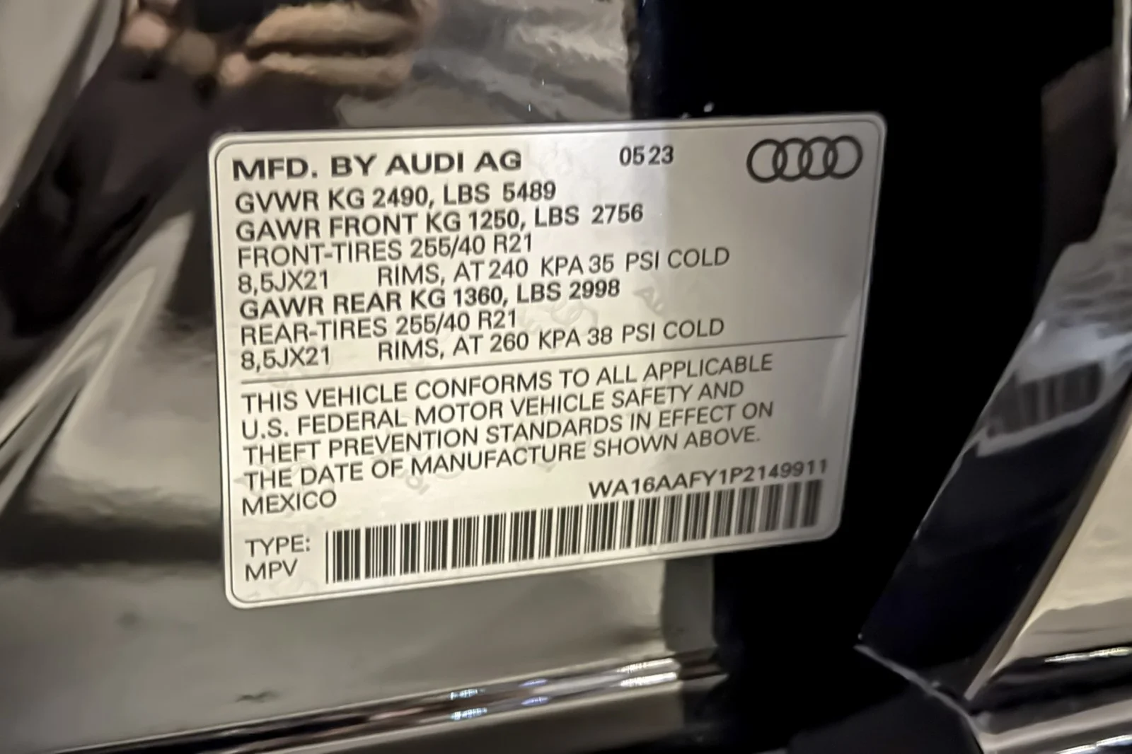 Used 2023 Mythos Black Metallic Audi S line Prestige 45 TFSI quattro image 26