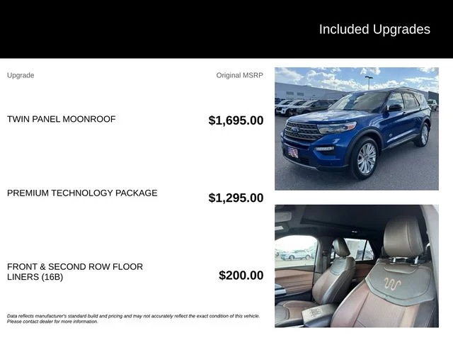 Used 2021 Blue Ford King Ranch image 5