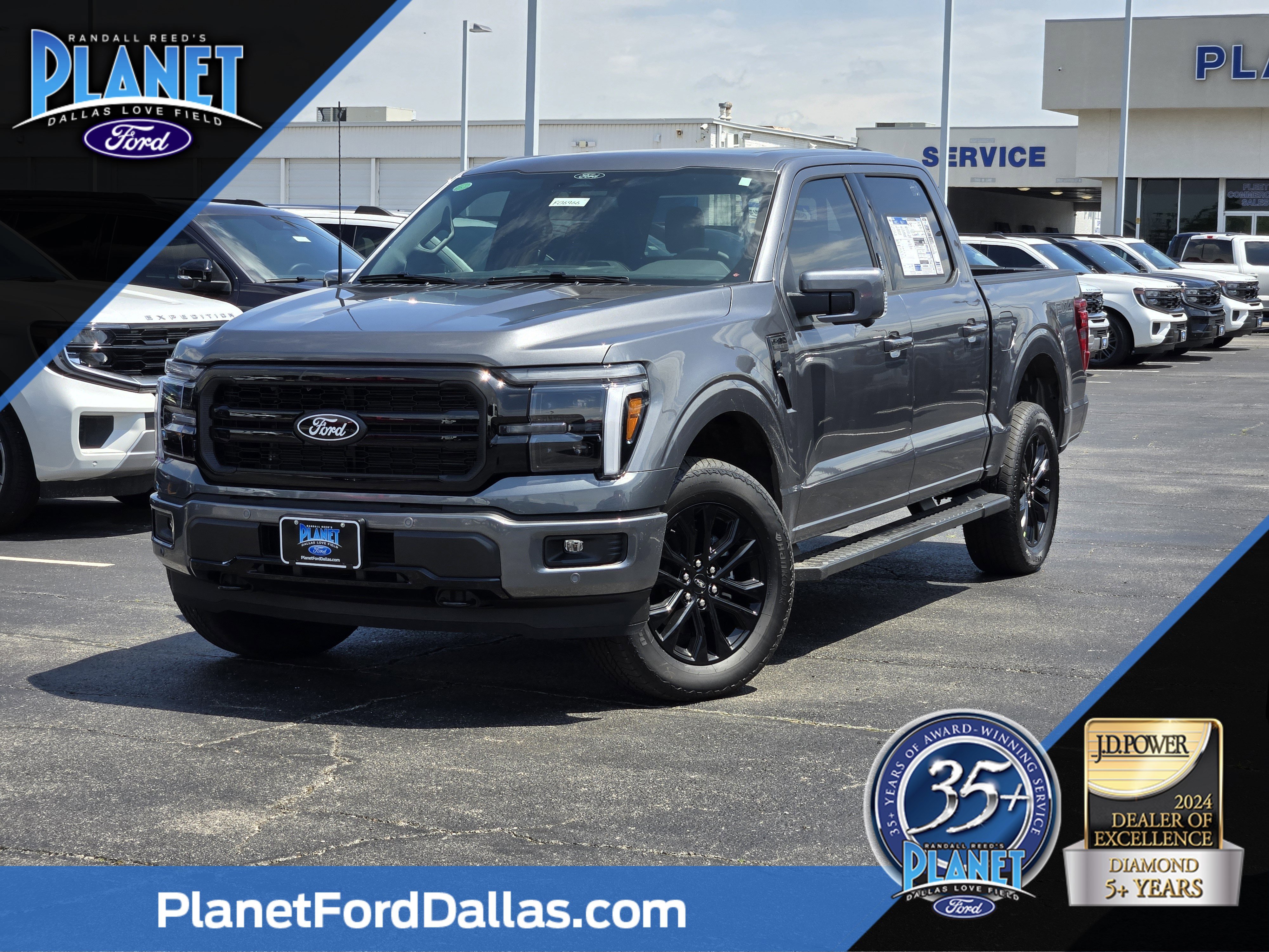 New 2026 Carbonized Gray Metallic Ford Lariat image 1