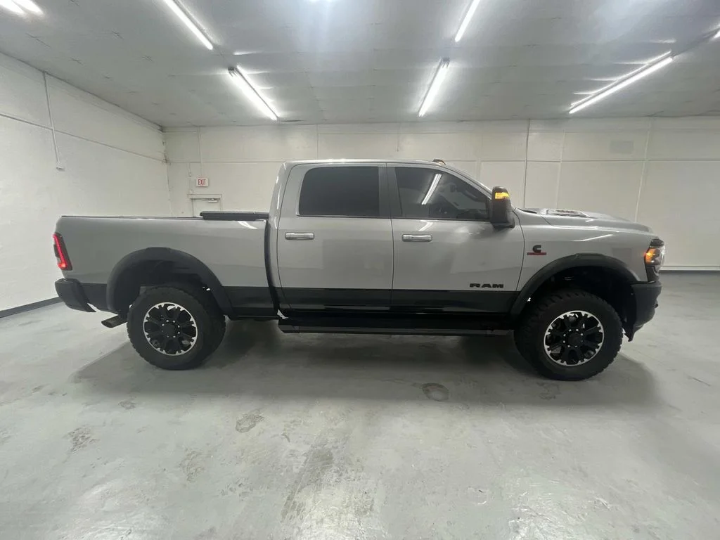 Used 2024 Billet Silver Metallic Clearcoat Ram Rebel Crew Cab 6.7L Diesel 4x4 1 Owner image 2