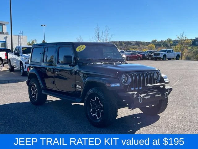 Used 2022 Black Jeep Sahara 4x4 image 9
