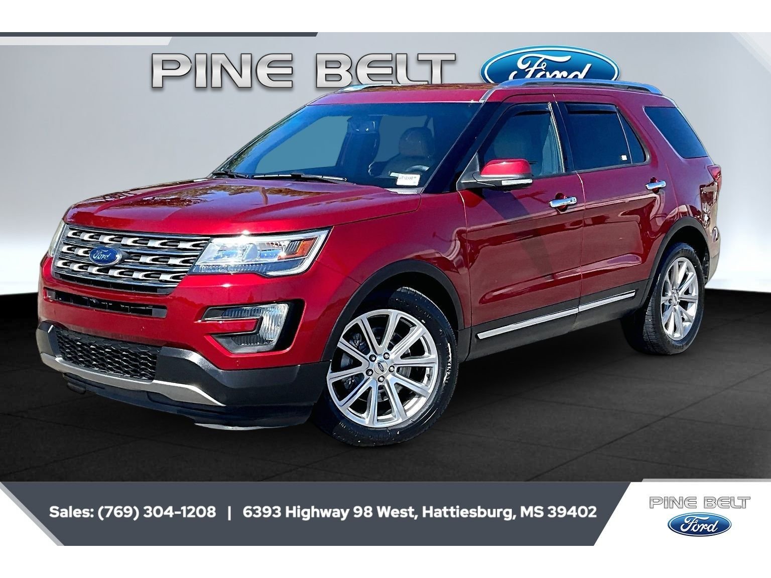Used 2016 Ruby Red Metallic Tinted Clearcoat Ford Limited image 10