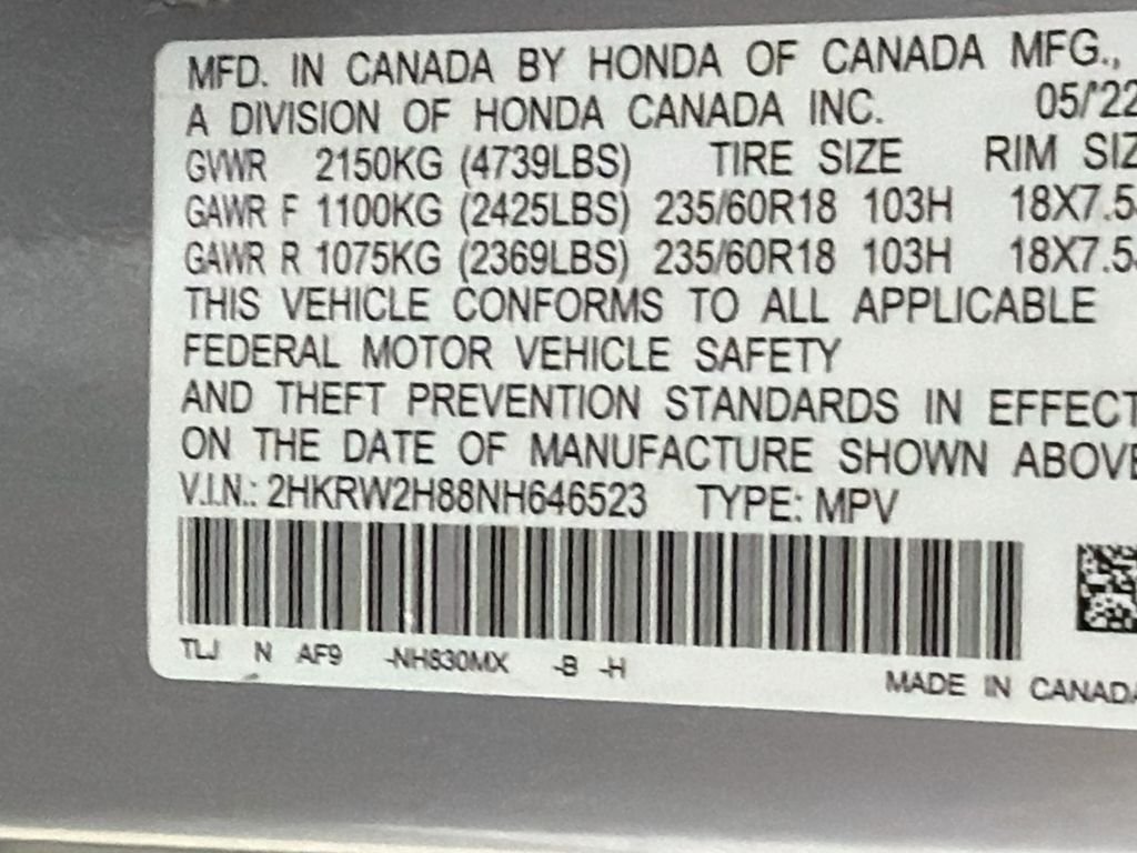 Used 2022 Lunar Silver Metallic Honda EX-L image 32
