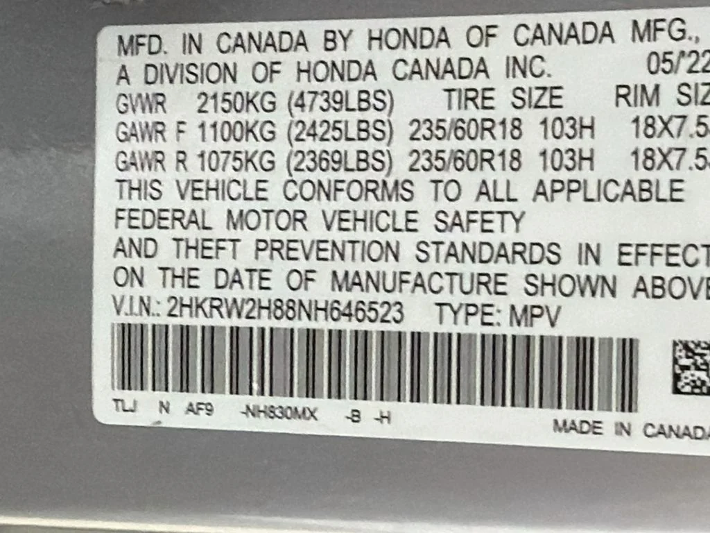 Used 2022 Lunar Silver Metallic Honda EX-L image 32