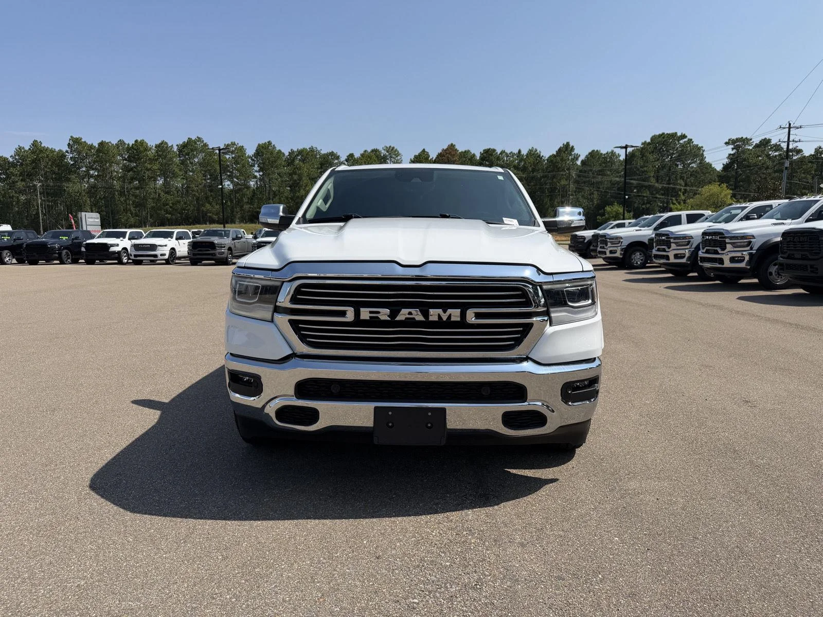 Used 2022 Bright White Clearcoat Ram Laramie image 2