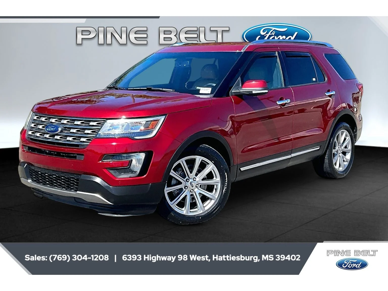 Used 2016 Ruby Red Metallic Tinted Clearcoat Ford Limited image 10