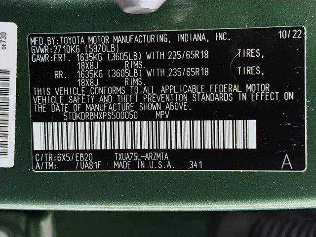 Used 2023 Green Toyota XLE image 33