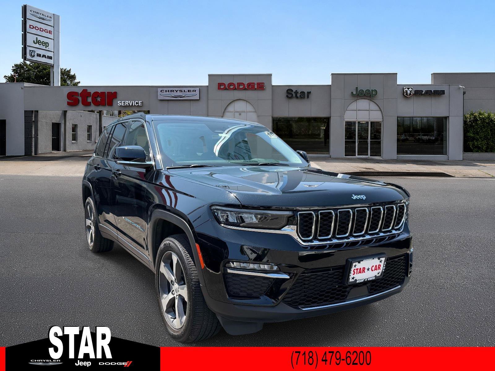Used 2023 Diamond Black Crystal Pearlcoat Jeep 4xe image 1
