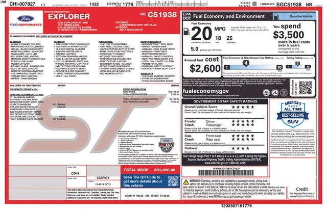 Certified Used 2025 Gray Metallic Ford ST image 54