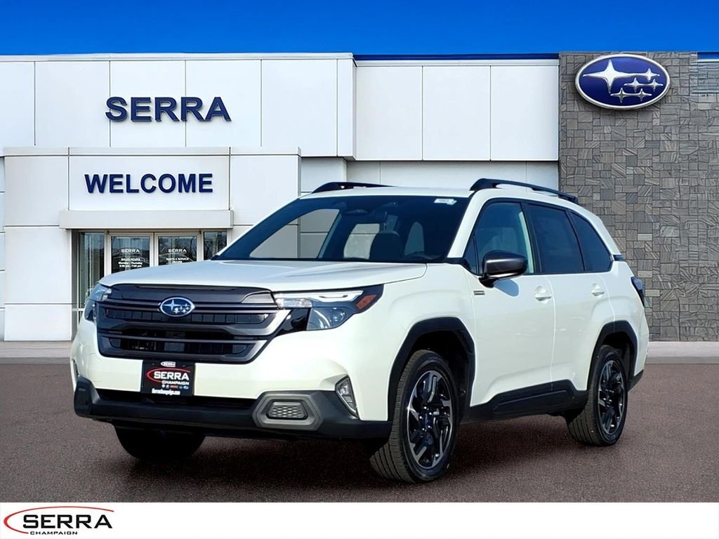 New 2026 Crystal White Pearl Subaru Premium Hybrid image 1