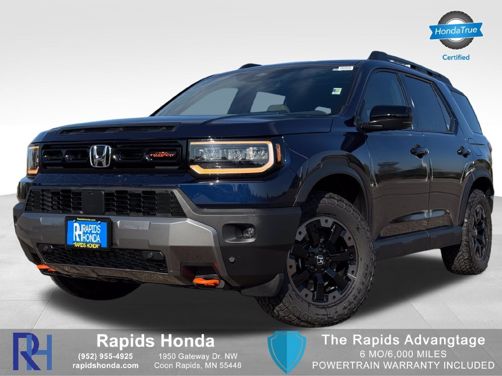 Certified Used 2026 Obsidian Blue Pearl Honda TrailSport Elite image 1