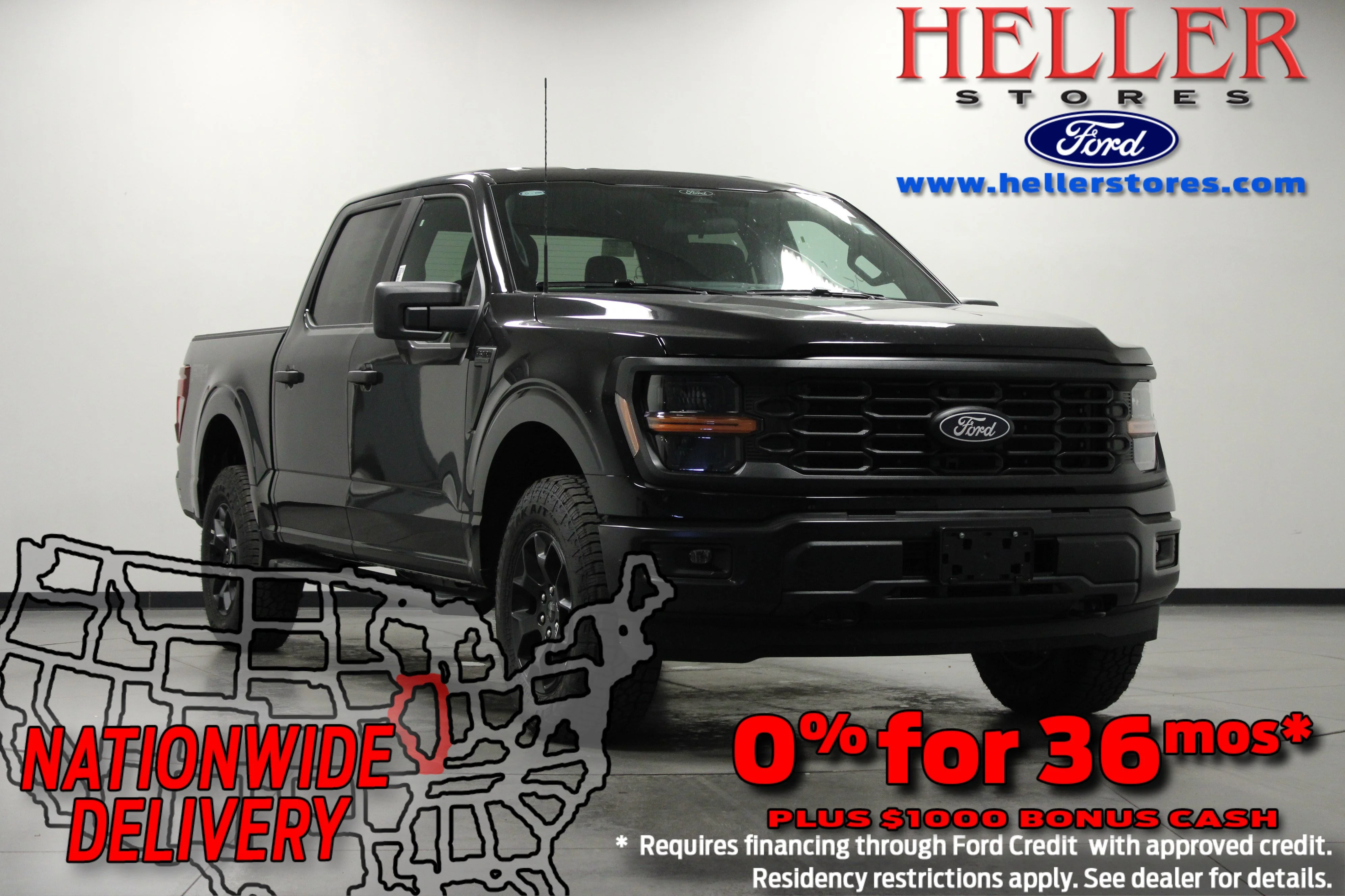 New 2026 Agate Black Metallic Ford STX image 1