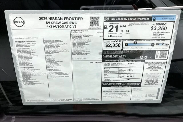 New 2026 Glacier White Nissan SV image 42