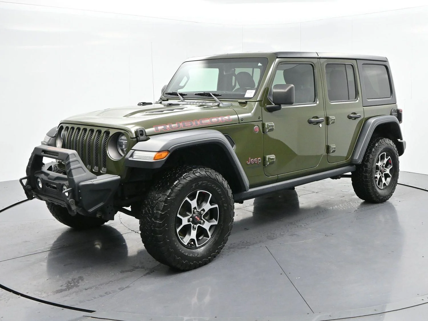 Used 2021 Sarge Green Clearcoat Jeep Unlimited Rubicon image 2