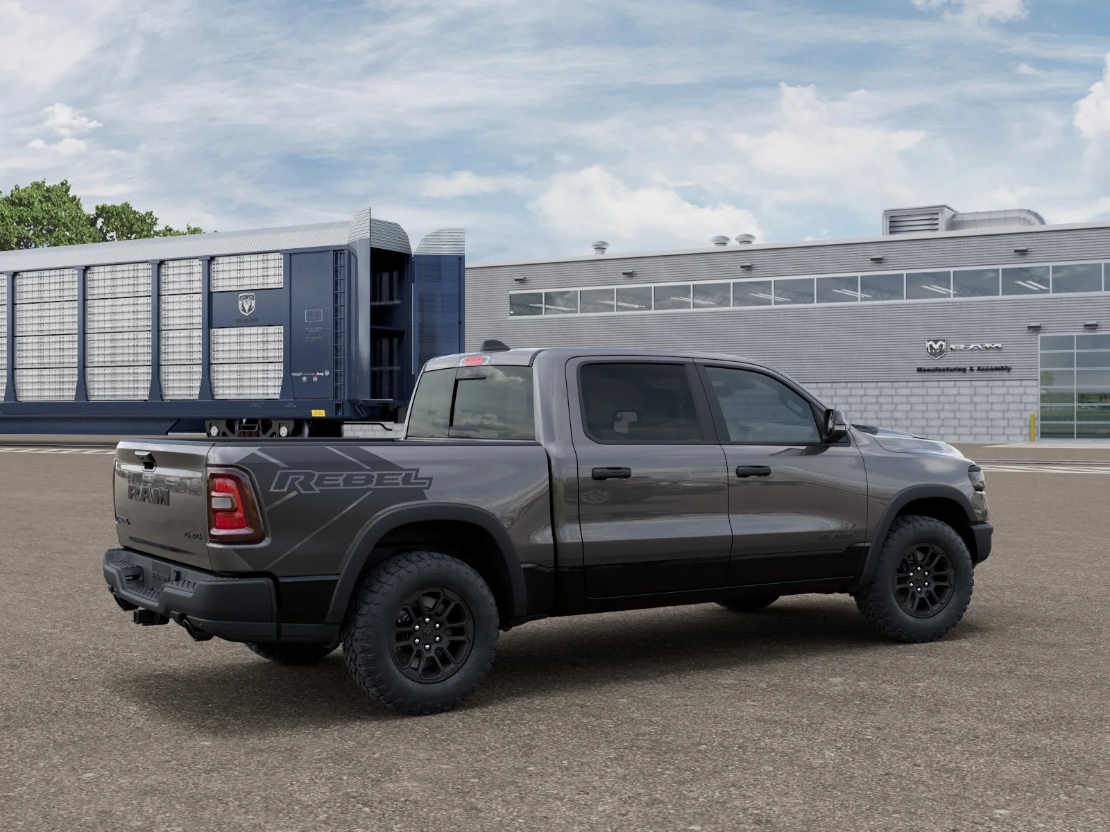New 2026 Granite Crystal Metallic Clear-Coat Exterior Paint RAM Rebel image 2