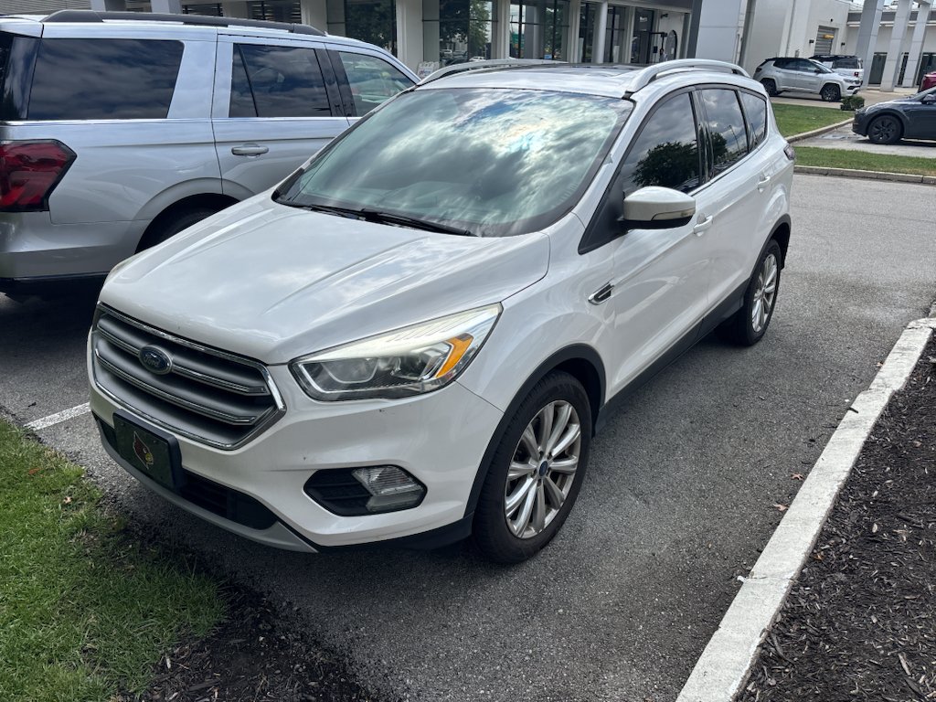 Used 2017 White Platinum Metallic Tri-Coat Ford Titanium image 2