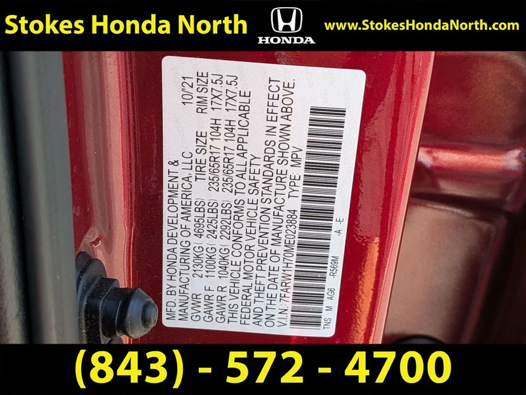 Certified Used 2021 Red Honda Special Edition image 6